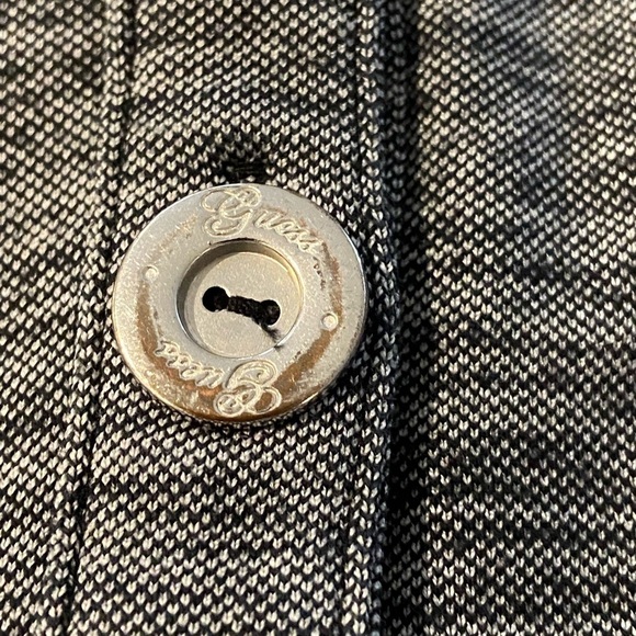 Vintage Guess two tone grey short sleeves mini dress size large - Picture 7 of 8